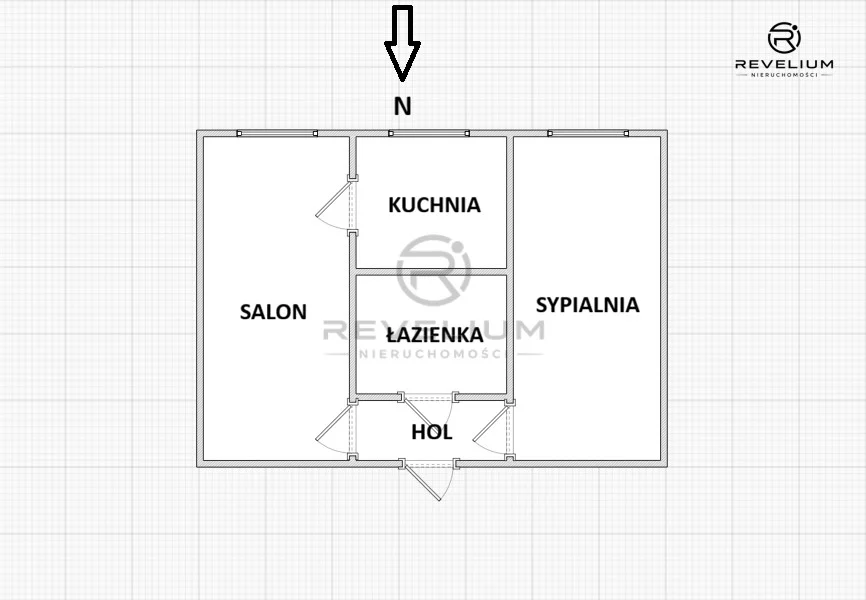 Mieszkanie, na sprzedaż, Gdańsk, Przymorze, 38 m2 - rzut